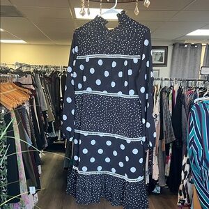 Polka Dot Long Sleeve Dress